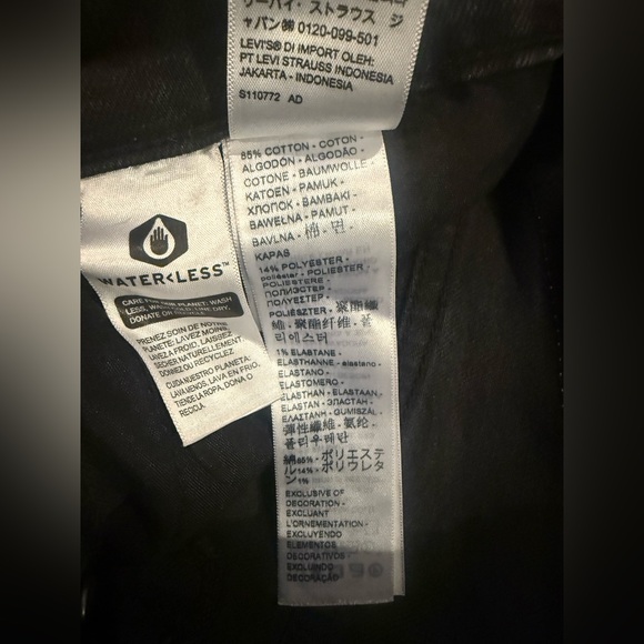 Levi's Women's Straight Leg Jeans in Charcoal - Picture 6 of 12